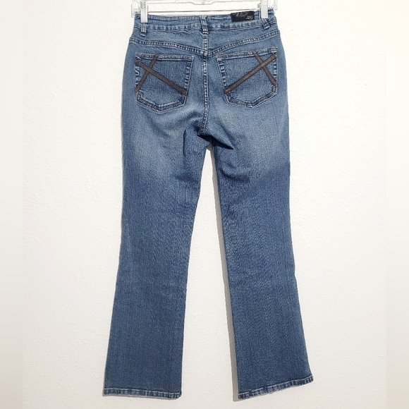 Jag Jeans Women’s Size 4P Bootcut Stretch Blue Denim Jeans Mid Rise - Picture 2 of 12